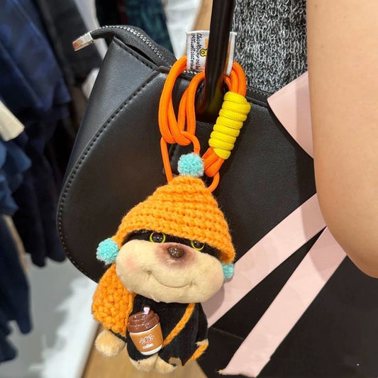 Hat Bee Puppy Pendant Doll Doll Keychain